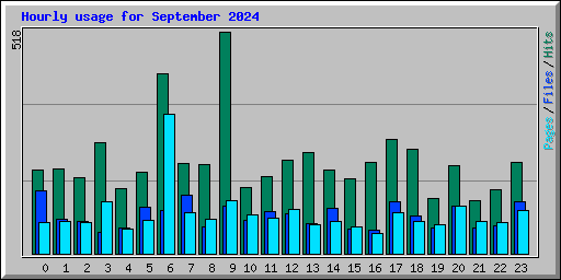 Hourly usage for September 2024