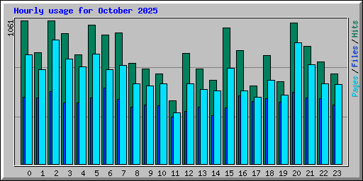 Hourly usage for October 2025