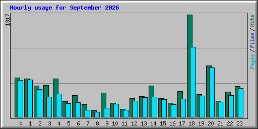 Hourly usage for September 2026